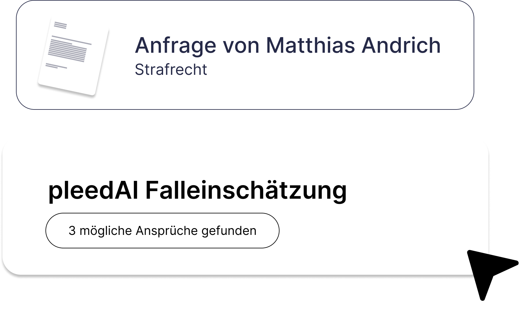 Mandanten fragen über das Kontaktformular an